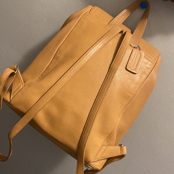 Vintage Coach Legacy West Hampton Tan Leather  Backpack 9827 Brown Women's - Picture 8 of 17